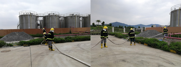 廣東綠洲化工有限公司罐區泄漏著火事故綜合應急演練